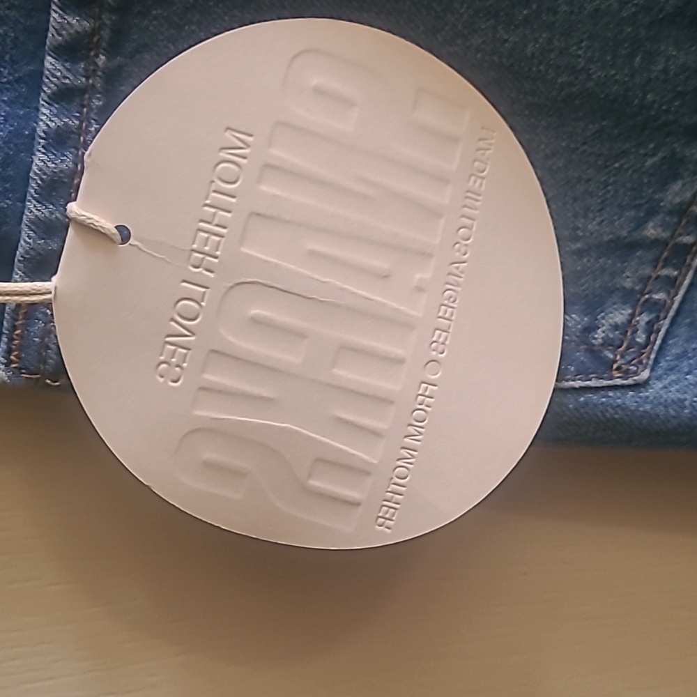NEW, MOTHER Snacks! High Waisted Twizzy Skimp Jeans - Delicious Memories, Sz 27 - Picture 9 of 11